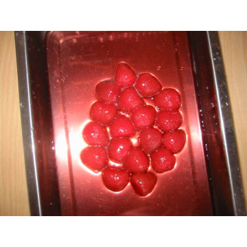 Alta calidad fresa en almíbar de frutas en conserva